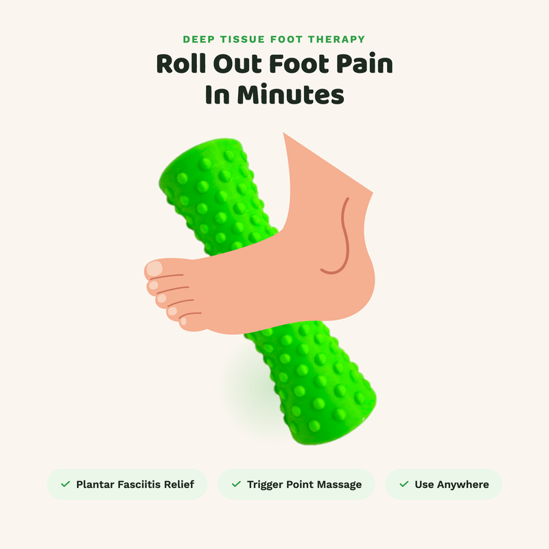 Spiky Foot Massage Roller – Deep Tissue Trigger Point Roller (Miscellaneous Color)